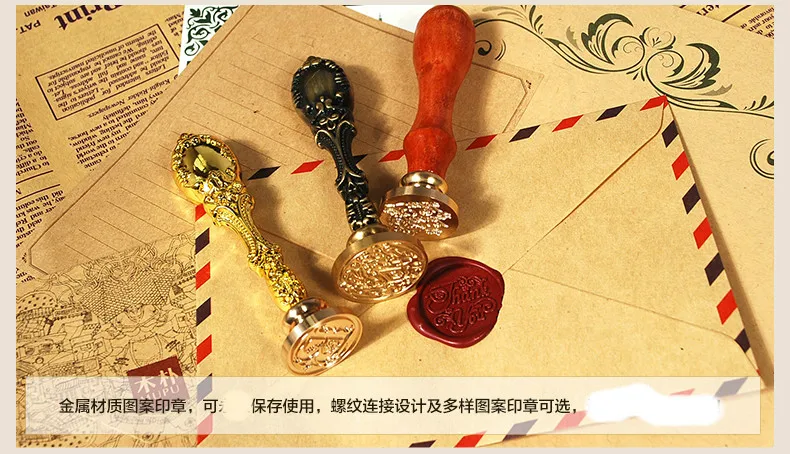 Customized Wax Stamp Head Withount Handle Vintage Copper Head Personalized Gift Diy Sealing Stamp For Wedding Invitation