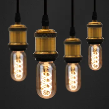 

TIANFAN Edison Bulbs Vintage Light Bulb T45 Tube Led Bulb Spiral Filament 4W Dimmable 220/240V E27 Decorative Light Bulb