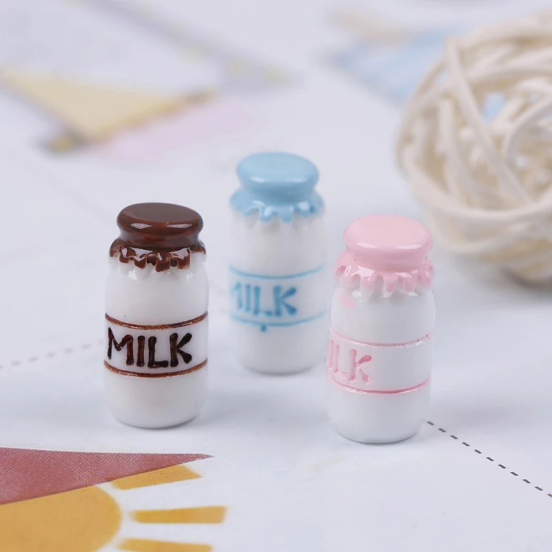 

Newest 3pcs/lot 1:12 Scale Miniature Dollhouse Drink Bottle Mini Food Play Doll House Children Kitchen Toys