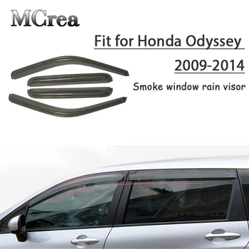 

MCrea 4pcs ABS Car Smoke Window Sun Rain Visor Deflector Guard For Honda Odyssey 2009 2010 2011 2012 2013 2014 Accessories