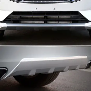 

ABS Plastic Front&Rear Bumper Protector Skid Plate 2pcs For Volvo XC60 2018