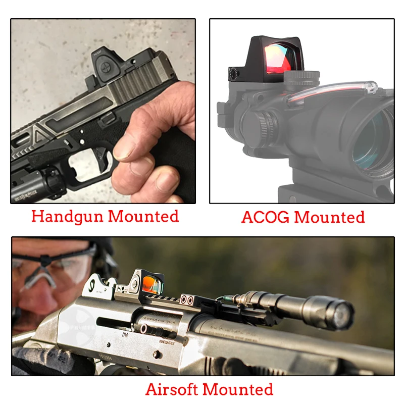 Мини RMR Стиль Red Dot Sight 3 25 MOA коллиматор Glock прицел для тренировки реакции подходит 20