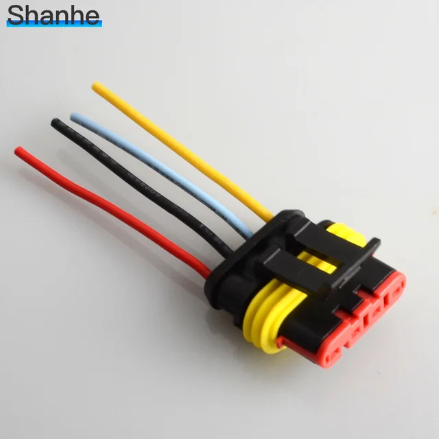 Auto 4 Pin wire connector 4 Way 4P auto connector Male & Female