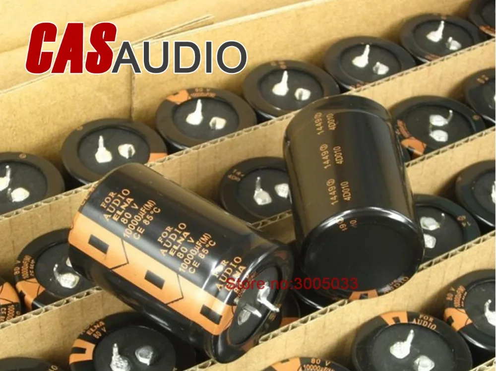 Premium ELNA LAO Series 10000UF 80V Aluminum Electrolytic Capacitors