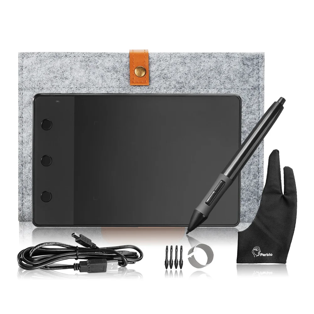 Графический планшет Huion H420 для рисования Оригинальный шерстяная подкладка 10