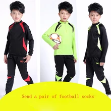 2017 New Autumn Winter fashion maillot de foot sets outdoor sport soccer football suit kids survetement