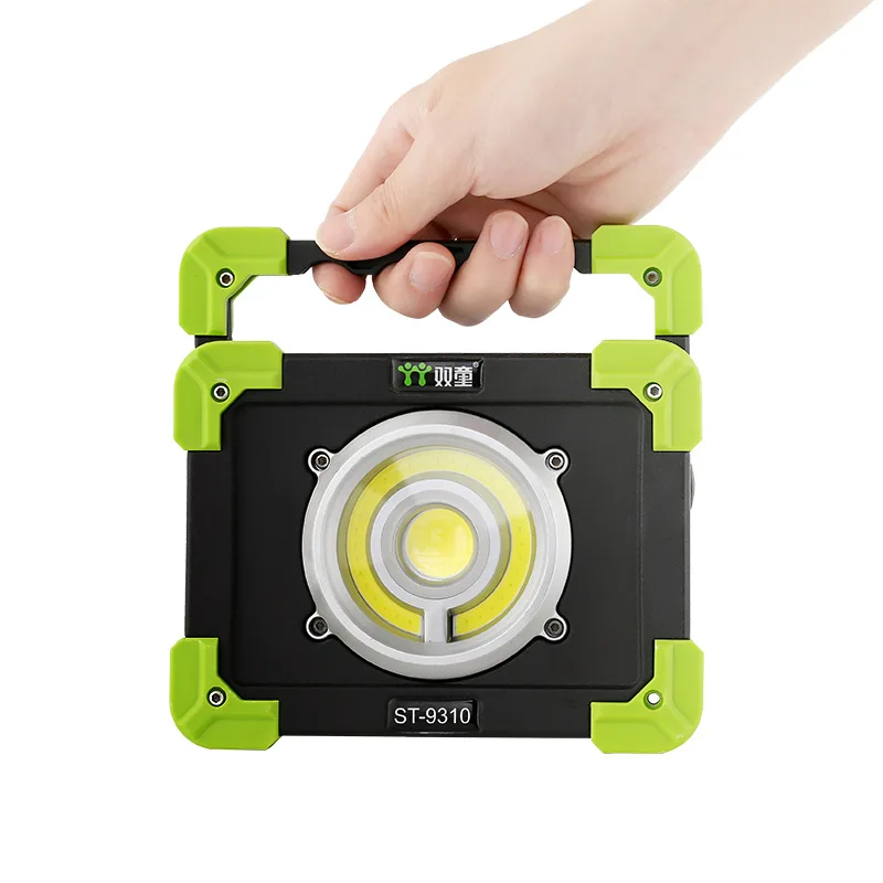 

1200LM COB multi-function portable charging flood light LED work light emergency night market light portable glare
