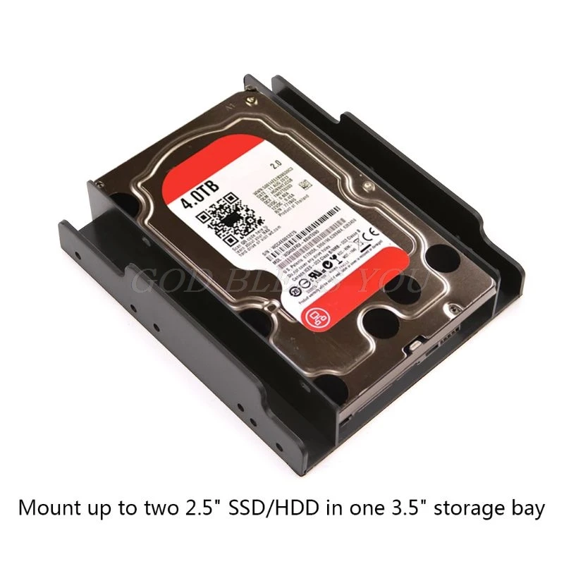 2," до 3,5" жесткий диск адаптер HDD SSD конвертер Монтажный кронштейн пластиковый держатель для хранения