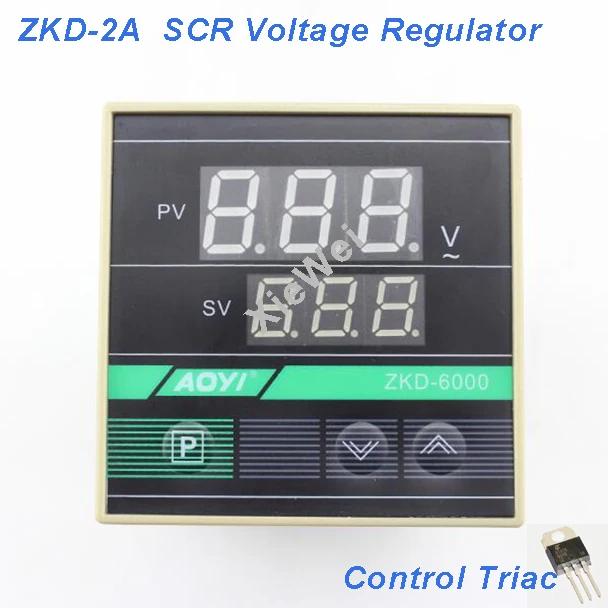 

AOYI ZKD-6000/2A digital display SCR voltage regulator control triac for plastic blowing machine