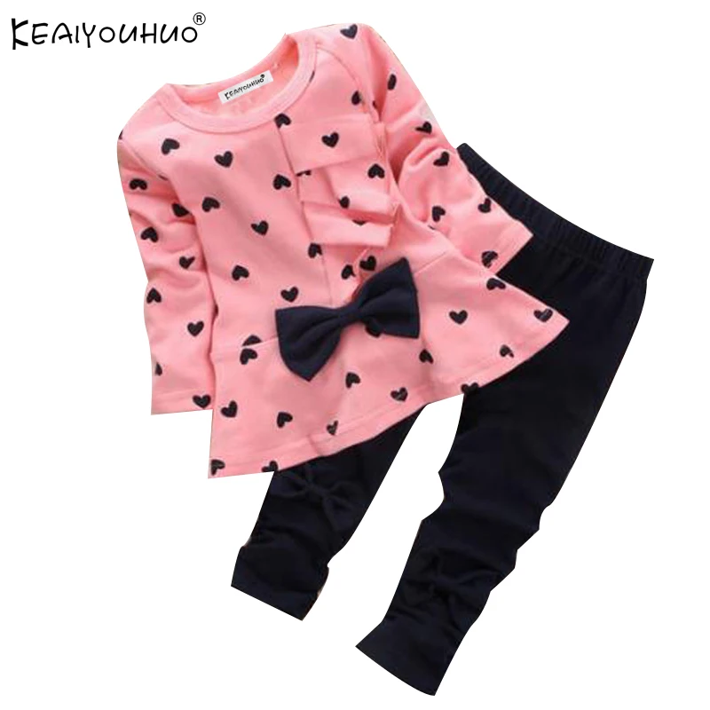 2018 Baby Girl Clothes Sets Baby Infant Clothing Outfits Suits 2Pcs Kids Clothes Cotton Newborn Clothing Sets Baby Boys Clothes