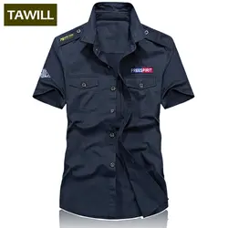 TAWILL Джинсовые рубашки Для мужчин мужской моды Военная Рубашка Для мужчин s Повседневное джинсовые рубашки 2018 Новый Camisa Masculina плюс высокого