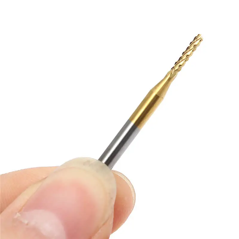 

1.7mm Brand New Tungsten Steel Titanium Coat Carbide End Mill Engraving Bits CNC PCB Rotary Burrs Milling Cutter Drill Bit