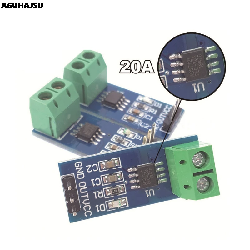 Горячая Распродажа ACS712 5A 20A 30A модуль датчика переменного тока для Arduino