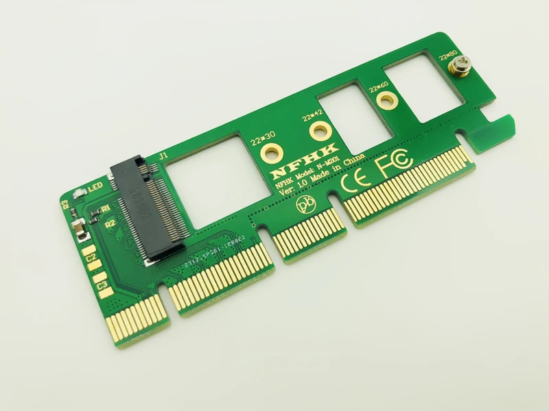 Переходник NGFF M.2 NVME AHCI SSD к PCI E Express 3 0x4x16 5 шт. переходник карта M key коннектор для XP941
