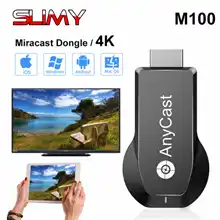 Слизистая ТВ-палка Anycast M100 4K HD 2,4 Ghz беспроводной дисплей ТВ ключ Miracast Airplay хромированная литая ТВ-палка приемник ключ