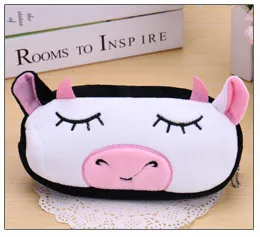 Fashion Children Gifts Pink Pig 21X12CM Pencil Case Plush Bags Women Wallet KeyCase Free Shipping | Канцтовары для офиса и