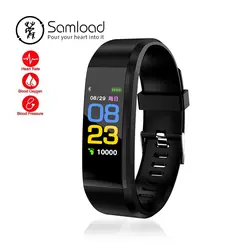 Samload ID115PLUS умный Браслет фитнес-браслет пульсометр трекер Smartband водостойкий для iPhone8 Xiaomi huawei PK FitBits3