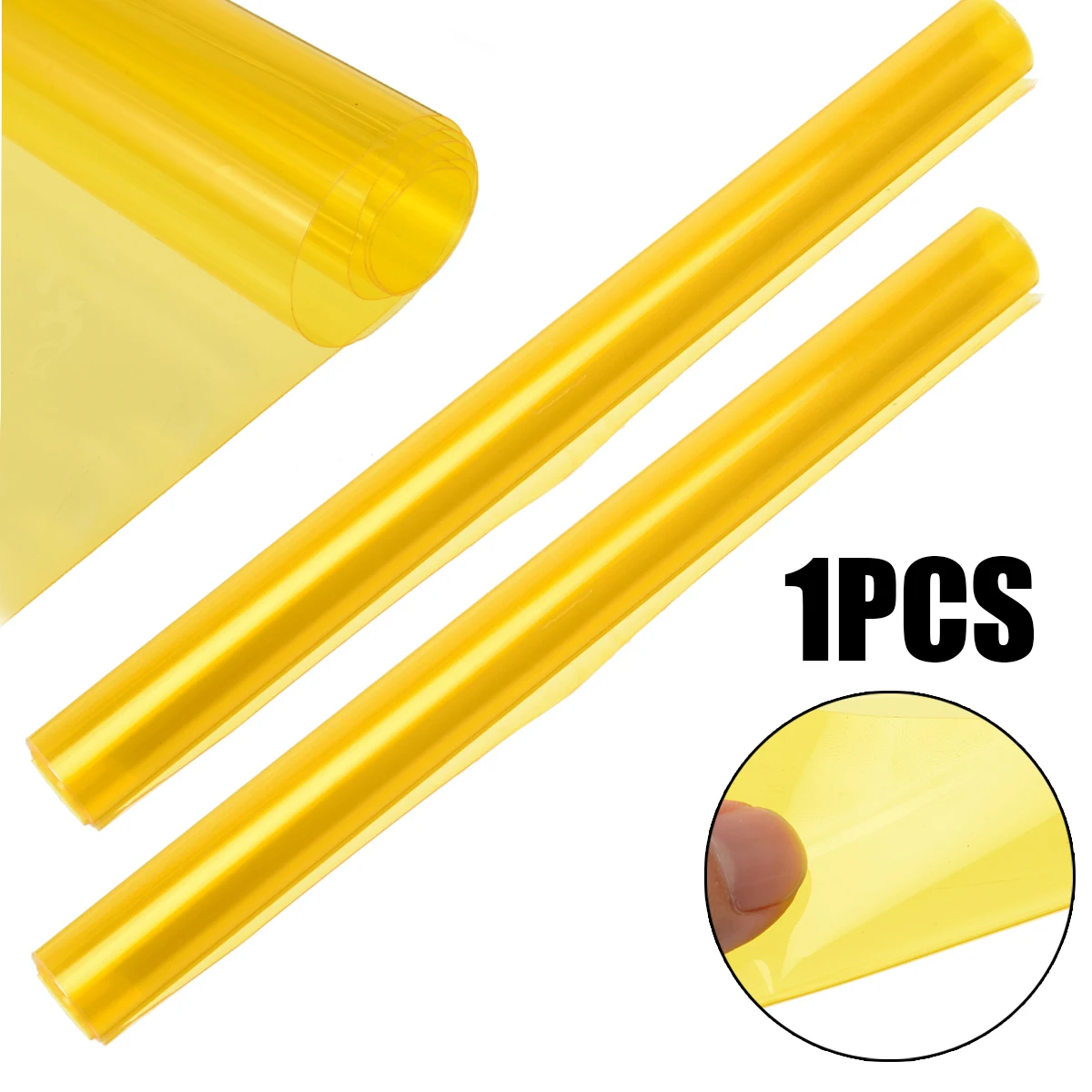 New 60*30CM DIY Yellow Car Headlight Taillight Side marker Bulb Tint Vinyl Smoke Film Sheet Sticker Car Light Vinyl Wrap