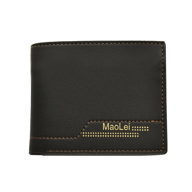

2019 New Business Pu Leather Men's Wallets Short Multi-card Position Coin Purses Hasp Retro Clutch Men Purse QL