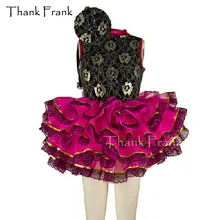 Элегантное кружевное балетное платье-пачка; танцевальный костюм для взрослых девочек; спасибо франку; C49