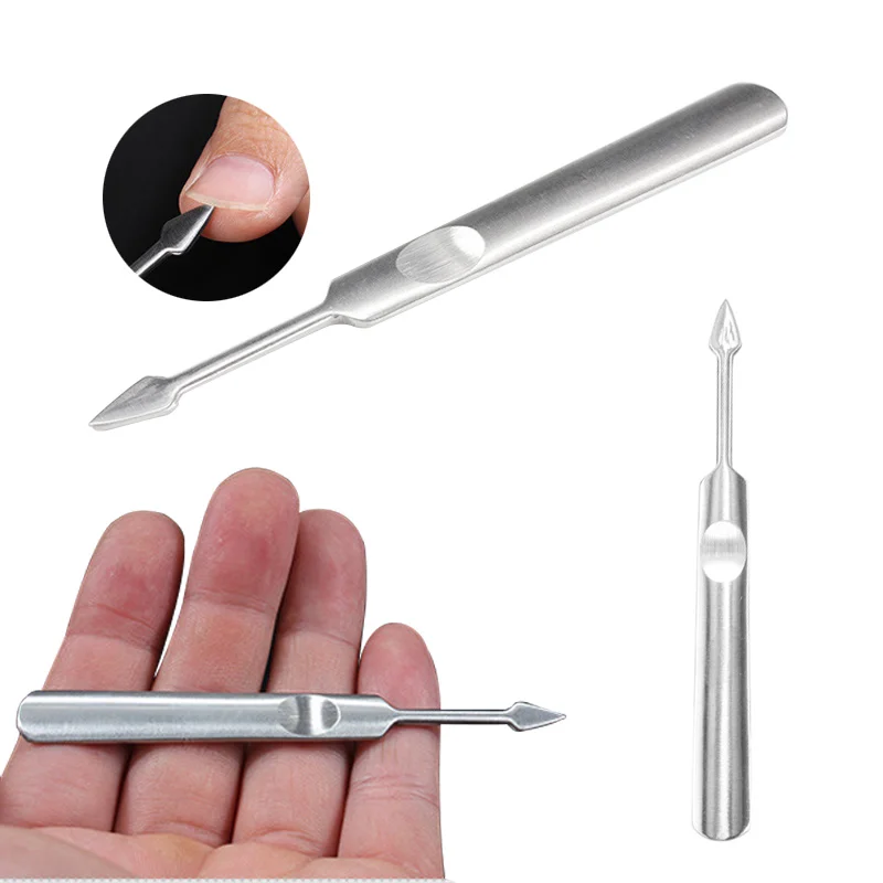 Nail Cuticle Pusher Remover Stainless Steel Manicure Nail Art Toolin