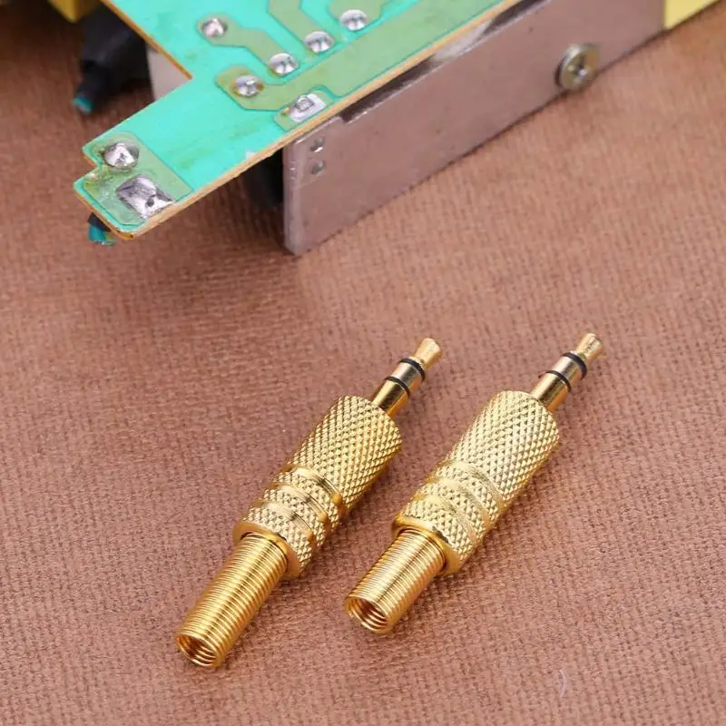 2 шт стерео 3,5 мм 1/8in наушники для наушников DIY Аудио Разъем Разъемы изгиб наушников ремонт припоя провода разъем