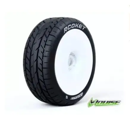 

4 x LOUISE RC 1/8 BUGGY PIONEER OFFROAD TYRE WHEEL RIM PRE MOUNTED ARRMA REDCAT