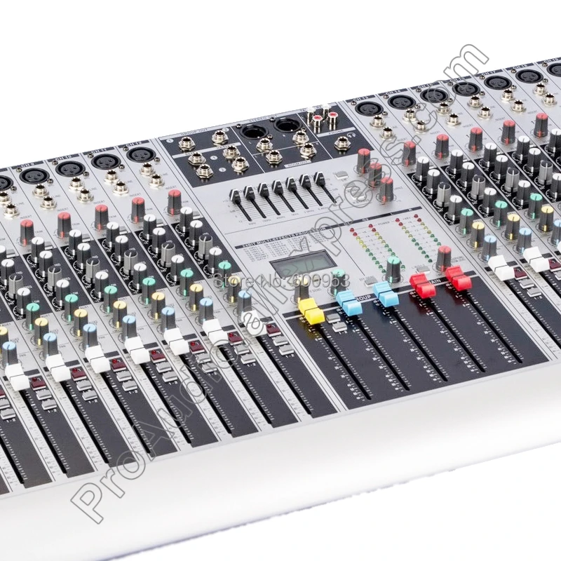 MICWL New 12 Channel 7-Band EQ Audio Music Mixer Mixing Console XLR LINE Input 48V Phantom Power for Recording DJ Stage Karaoke