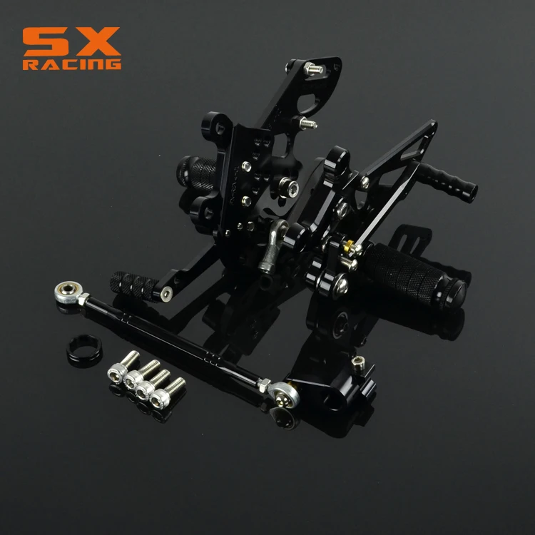 

Motorcycle Aluminum adjustable Billet Foot Pegs Foot Pedals Rest For APRILIA RSV4