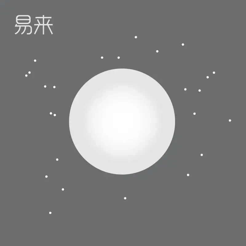 

xiaomi Yeleight Moon LED Ceiling Light MINI Positive White Light 26cm Desk Lamp Corridor Entrance Lamps