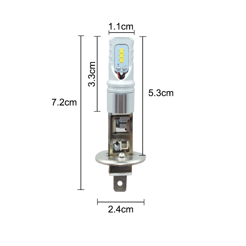 Автомобильные фары H4 H7 LED H1 h3 h11 hb4/9006 hb3/9005 белый 6000K 80W 3200lm Светодиодные