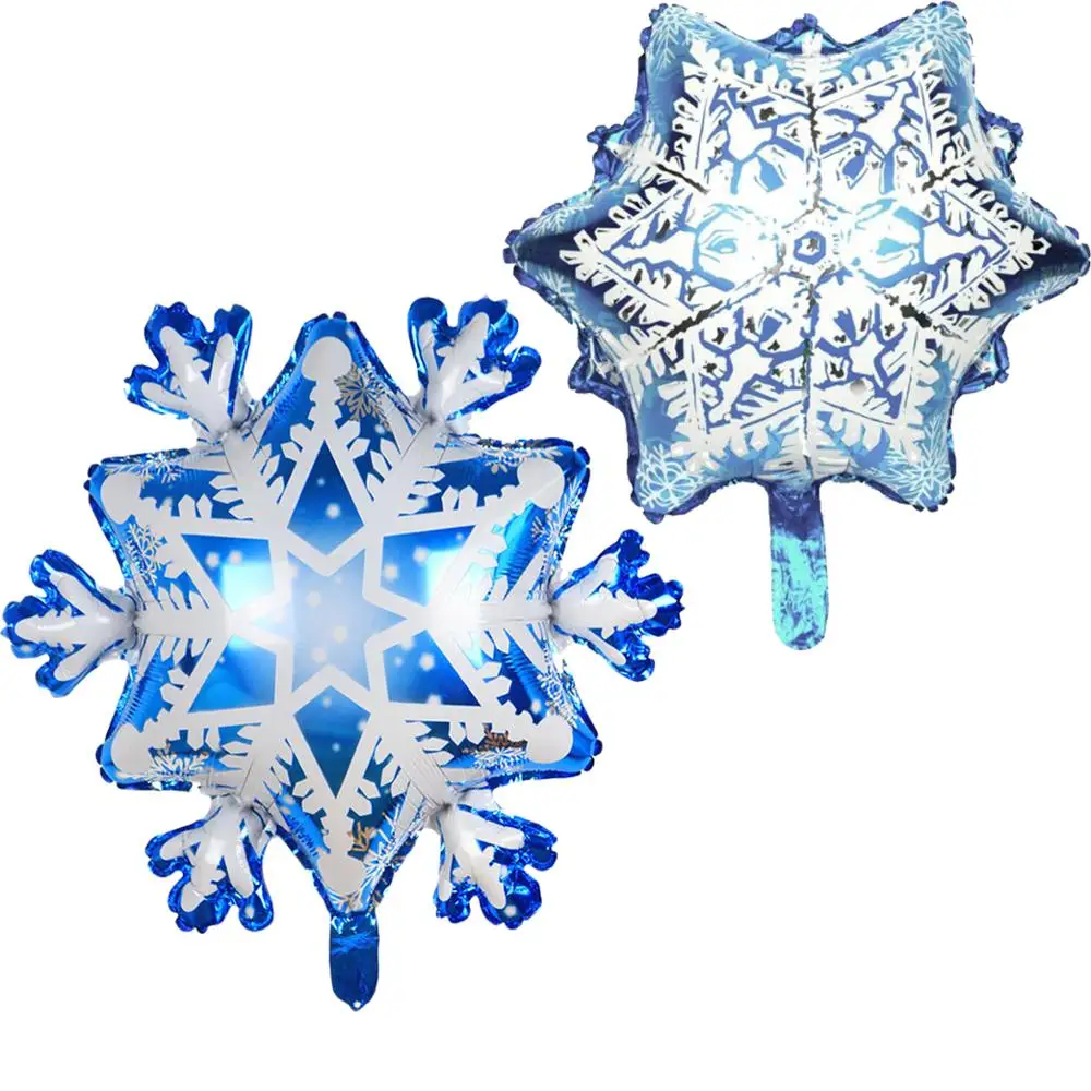 

Christmas foil balloons Blue White snowflake Frozen Snowflake Air Balloons Snow Ball Christmas Wedding Birthday Party Winter