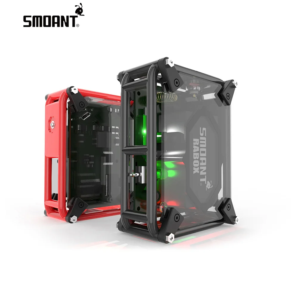 

Original Smoant RABox Mod Box built in 3300mAh Battery 100W output Electronic cigarette High-end Mechanical Mod