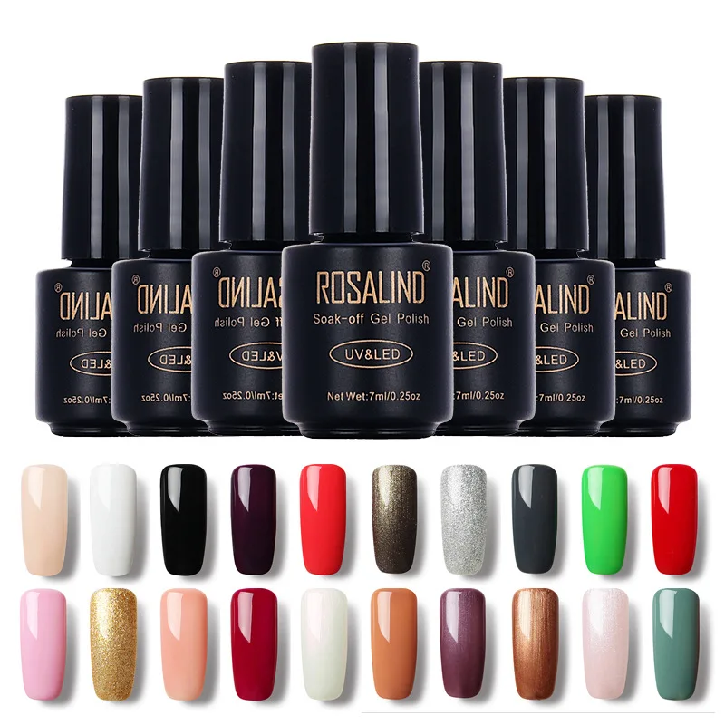 

58Colors Soak Off Gel Polish 7ML LED UV Gel Nail Polishes Lacquer Semi Permanent Gel Varnishes For Nail Art