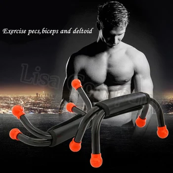 

New Design a pair Large Load-bearing 150kg I-shaped Push-up Stands Fitness Equipment Body Muscle Relax Training Apparatus