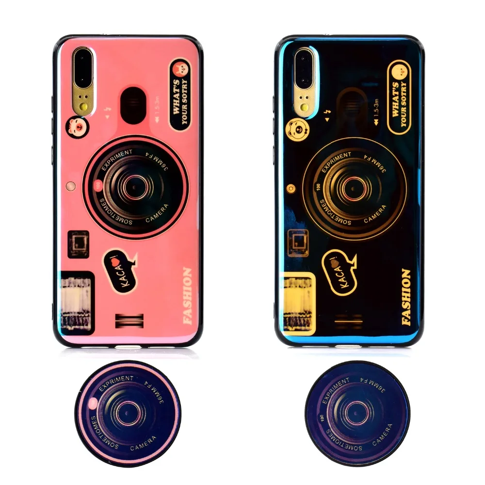 Камера узор чехол для huawei P20 Pro Чехол coque Y5 Y9 2018 Коврики 9 10 Lite случае Etui Fundas Telefoon Hoesjes