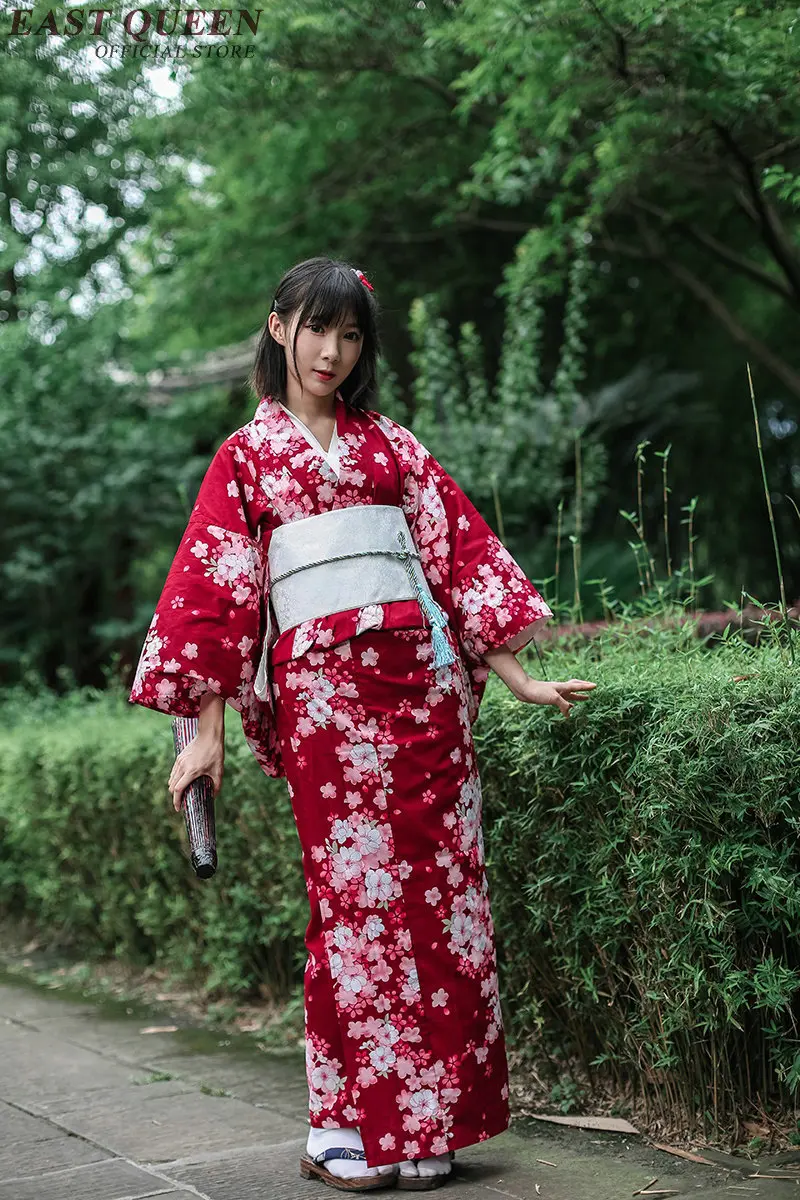 Yukata женский кимоно женщина 2018 традиционное японское кимоно платье obi haori японский косплей одежда костюм гейши KK2347