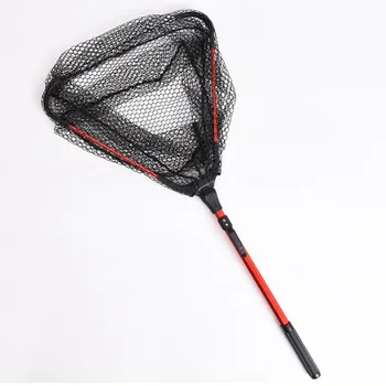 

Aluminum Alloy Single Triangle Folding Copy Network Fly Fishing Hand Fishing Net Accessories
