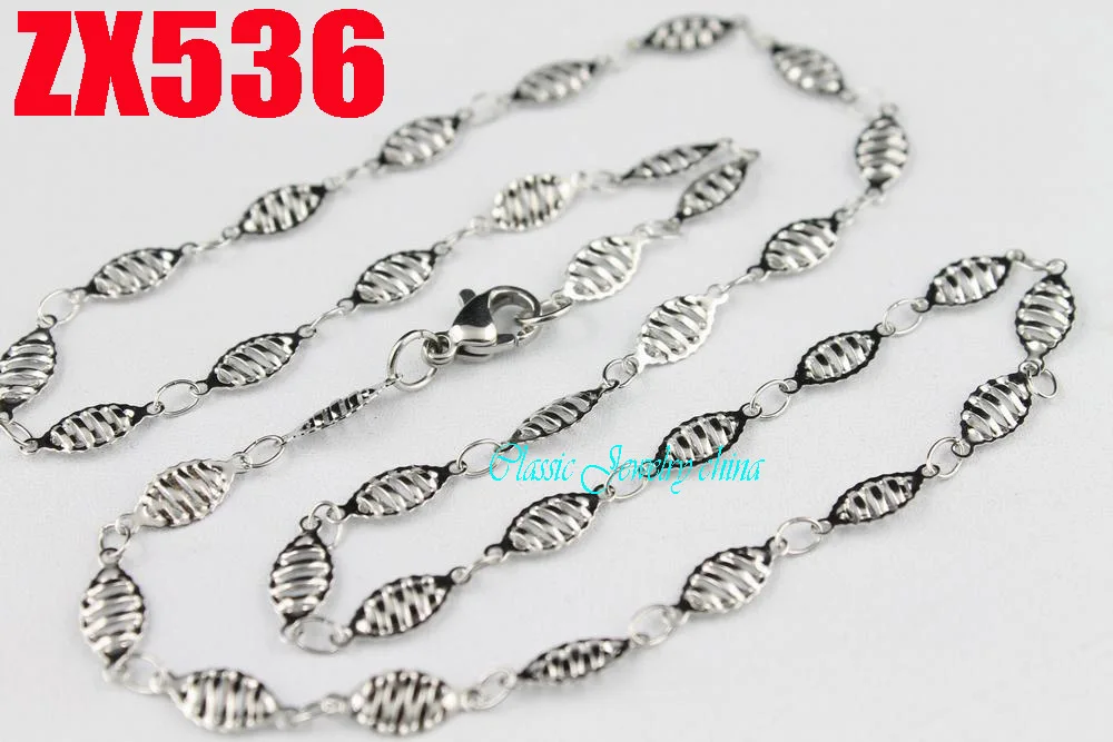 Цепочка женская из нержавеющей стали в форме листьев 4 5 мм 20 шт.|stainless steel necklace|steel