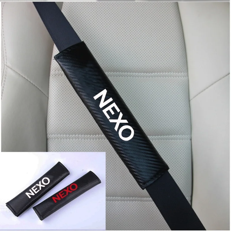 2Pcs PU Fashion Car Safety Seat belt shoulder Pads Car safety Seat Belt