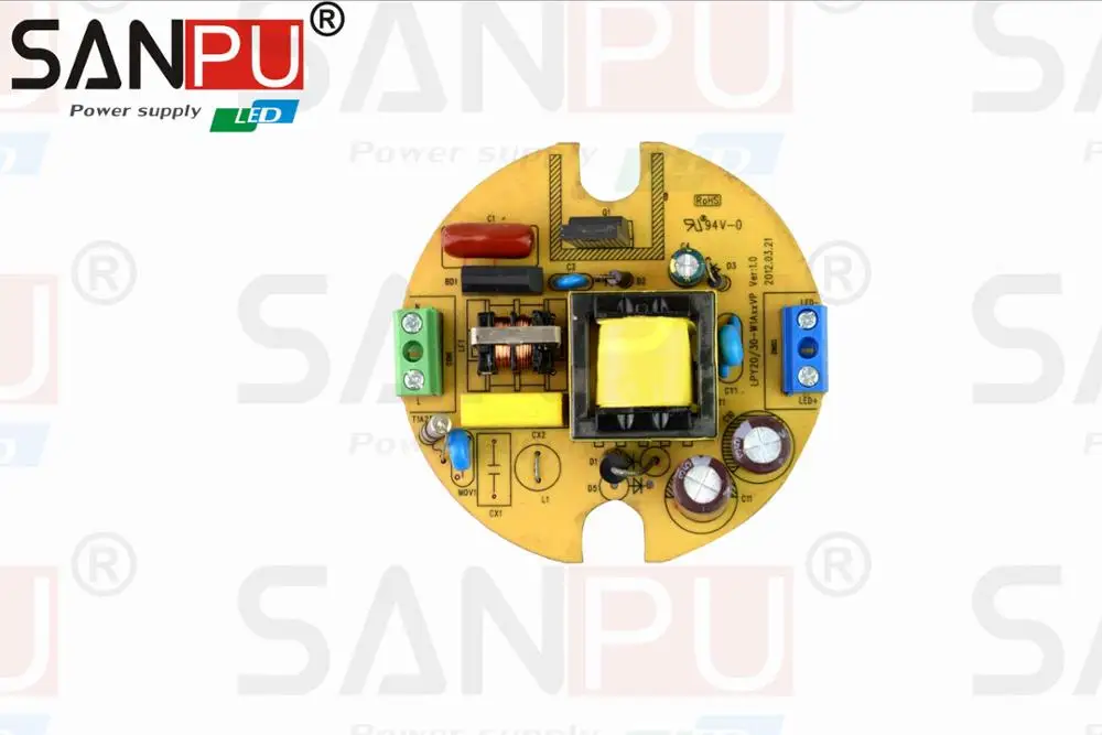 

1 pieces Round 20W LED Driver 20W 700ma DC30V AC100-240V Constant Current Led power Supply Transformer