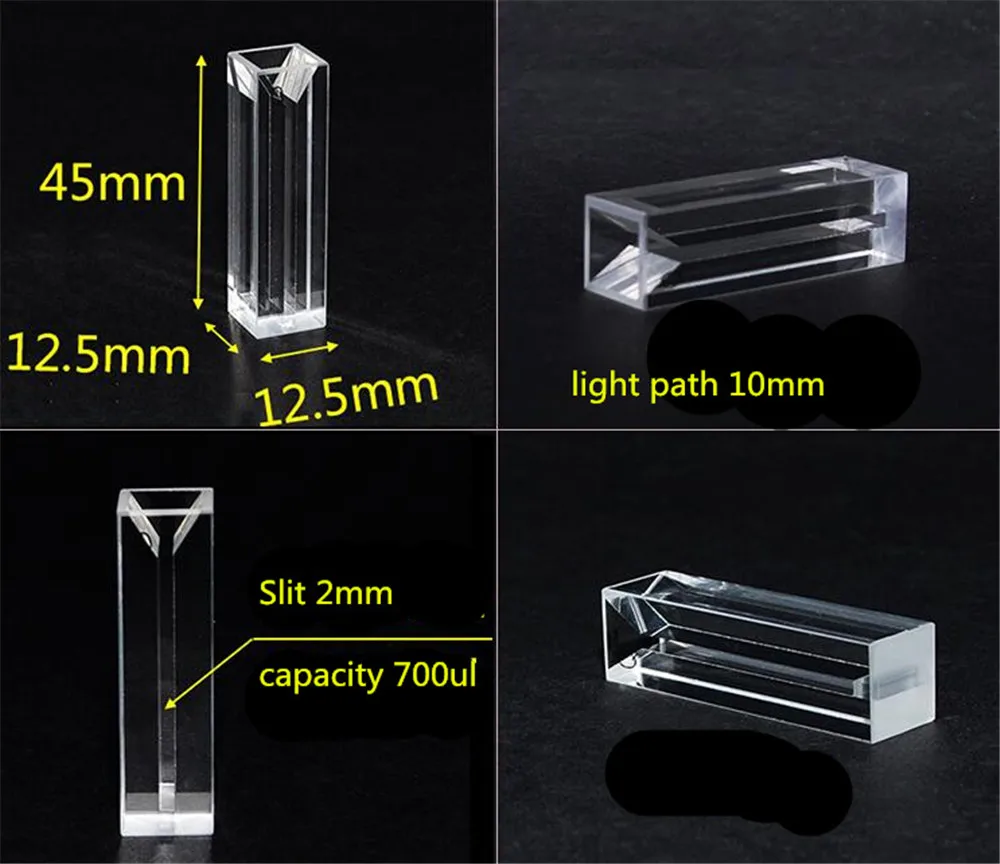 Стекло Cuvette 100 мм/свет трансмиссионный/кислота и щелочи/плавкий интегрированный/Высокая Коэффициент пропускания