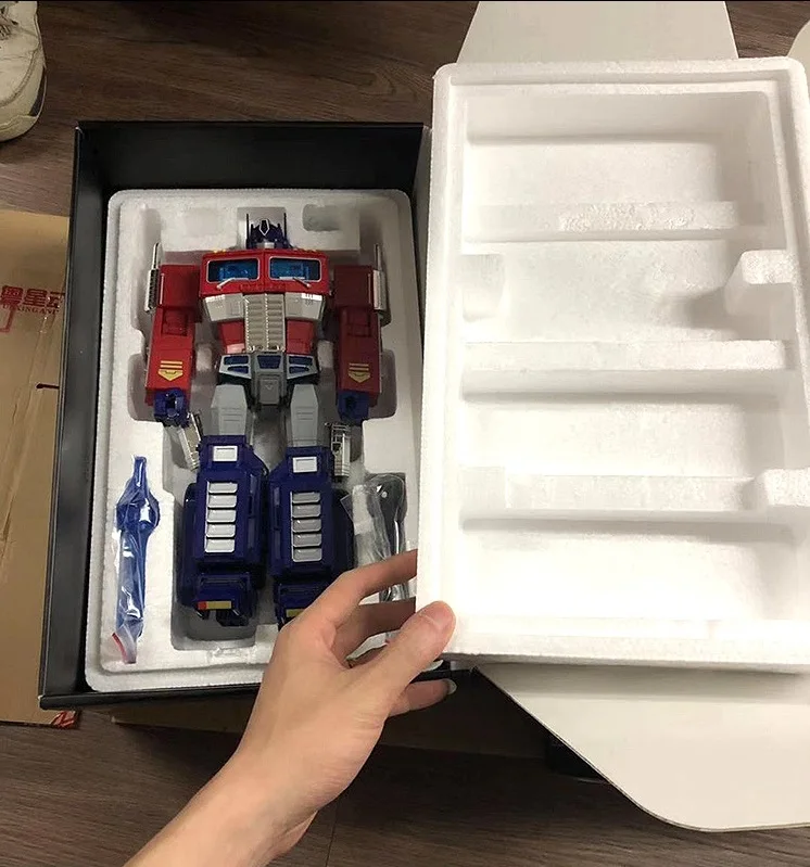Op red (with box) YX MPP10 трансформация G1 OP Commander mpp-10 mmp10 сплав глаз свет оверсайз фигурка робота игрушки - Цвет: Op red (with box)