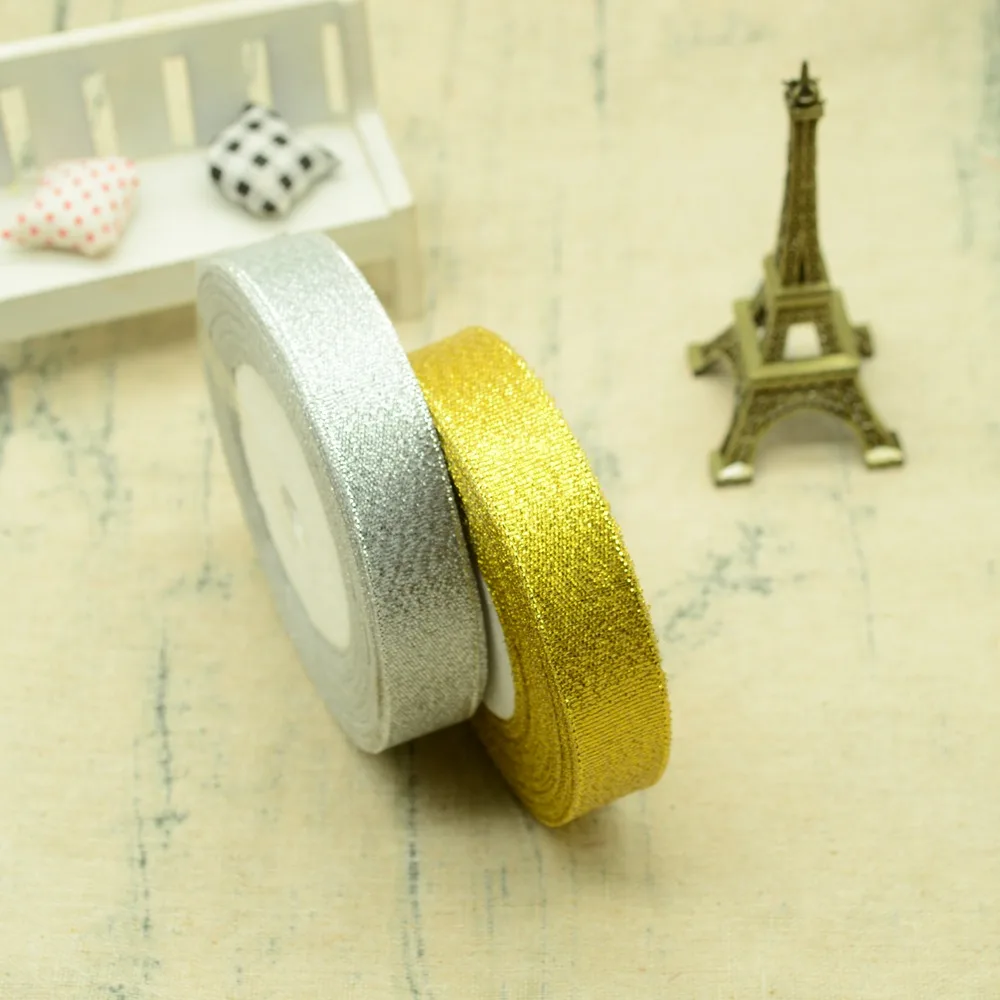 

20mm 22meters/roll Gold Silk Satin Ribbon wholesale Decoration Gifts Wrap Wedding Craft Handmade Party Sewing Christmas ribbons
