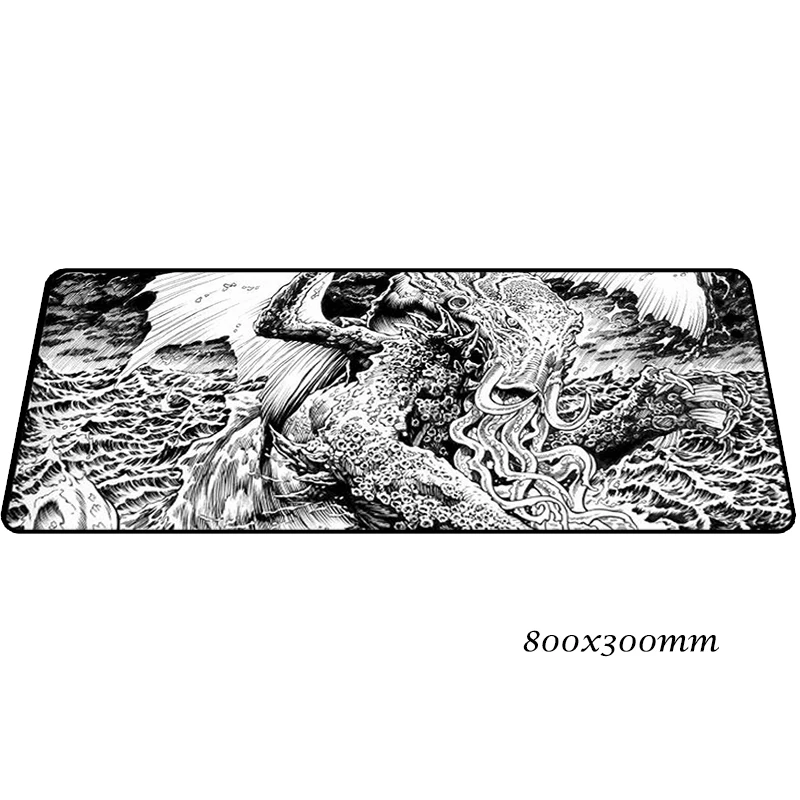 Cthulhu коврик для мыши 80x30 см, Подарочный игровой коврик для мыши, большой геймерский коврик, яркий компьютерный стол, коврик для мыши, клавиатура, большие игровые коврики