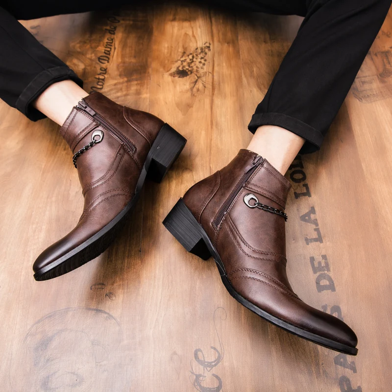 high heel formal shoes for men