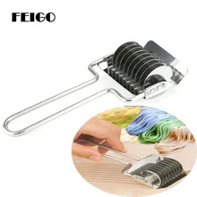 FEIGO из нержавеющей стали, ручная секция, нескользящий декоративный роликовый штамп, машина для резки лапши, нож, лукорезка, кухонные Spaetzle Makers F68