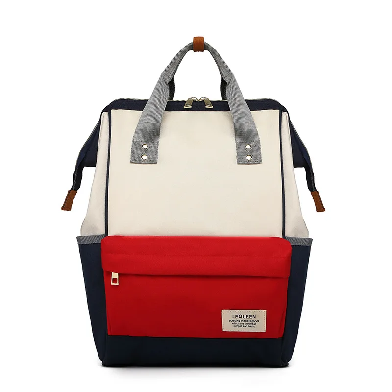 Lequeen модная детская сумка, сумка для детских подгузников, водонепроницаемые детские сумки для мамы, рюкзак для мамы и папы, подгузники - Цвет: as picture