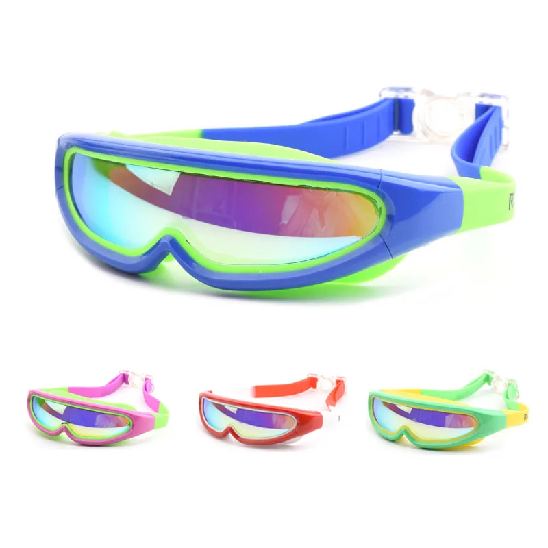 Детские очки для плавания, профессиональная оправа для мальчиков и девочек, противотуманная маска для бассейна, очки для плавания, силиконовые очки для дайвинга