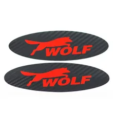 car styling 3D carbon fibre car stickes before and after emblem wolf stickers cose for ford focus 2 focus 3 focus 1 accessories